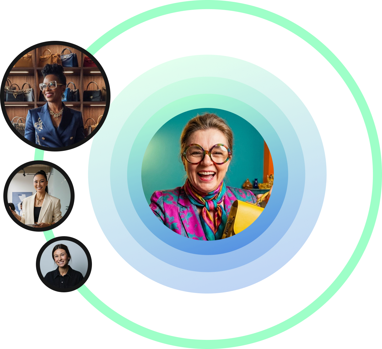 The three stakeholders orbiting a Treet marketplace: buyers, sellers, and brand partners